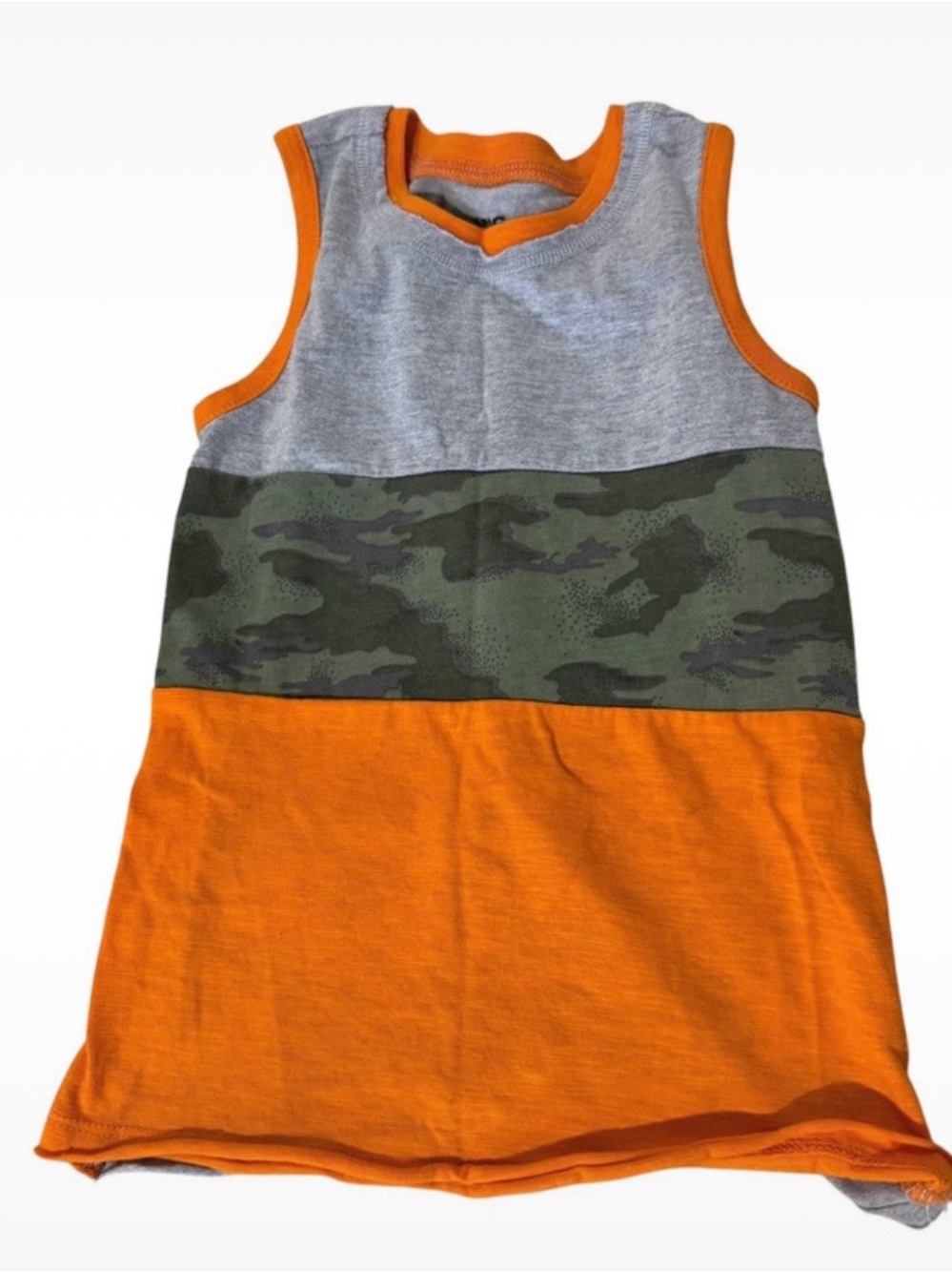 Epic Threads Orange & Green Camo Tank Top 5T